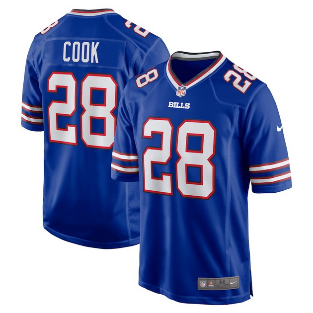 mens nike james cook royal buffalo bills game player jersey